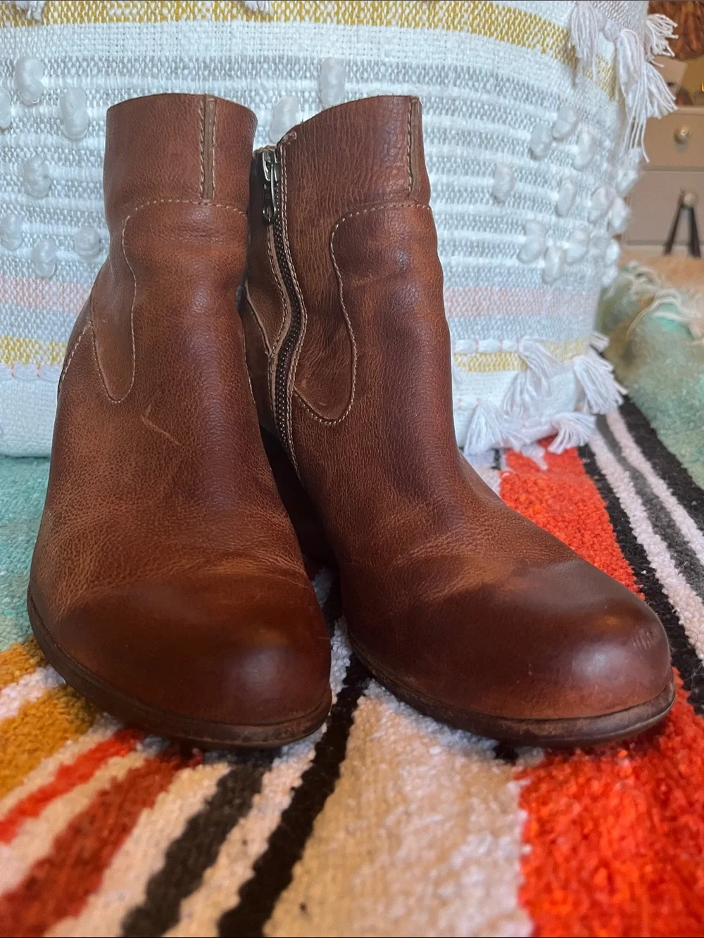 Kork-Ease Michelle wedge ankle boots Cruz brown 9
